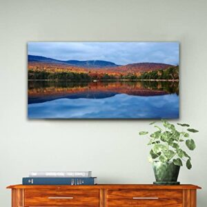 Framed Canvas Wall Art Print On Canvas Loon Lake Pictures Posters Artwork for Living Room Bedroom Ready to Hang Wall Decor 20X40