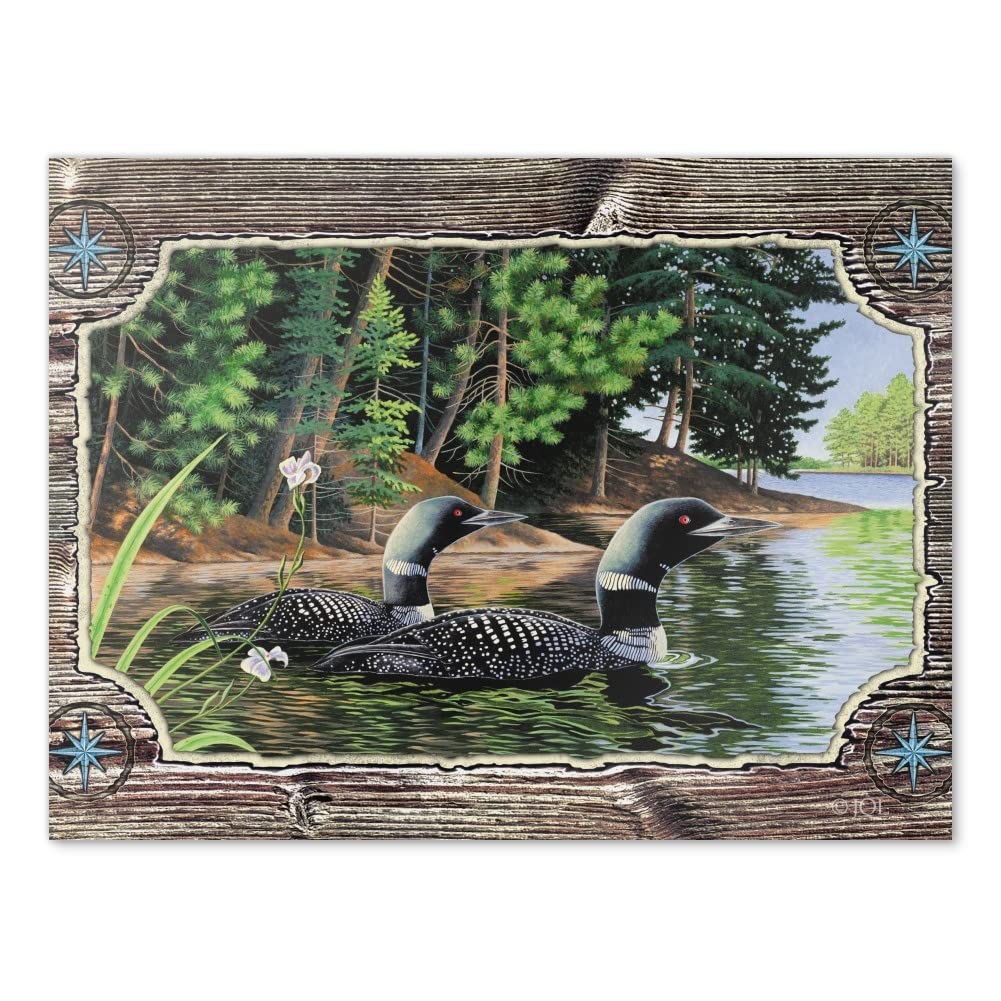 GRAPHICS & MORE Loons on Water Wall Art Picture Paper Poster Décor Home Decoration