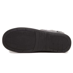 Lucky Brand Mens Faux Wool A-Line Slippers with Memory Foam