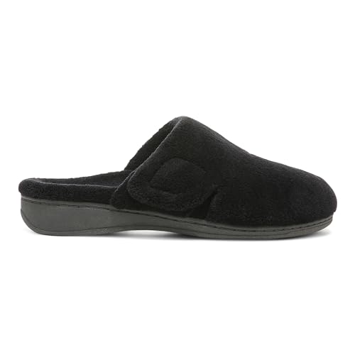 VIONIC Women's Gemma Mule Slipper, Black, 9 M