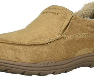 Skechers Men's 66445 Expected X Slipper, Tan, 11 Medium US