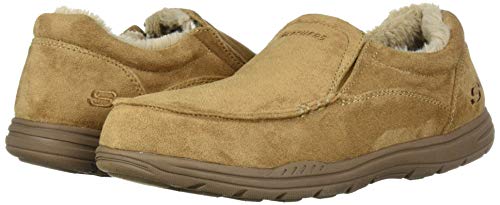 Skechers Men's 66445 Expected X Slipper, Tan, 11 Medium US