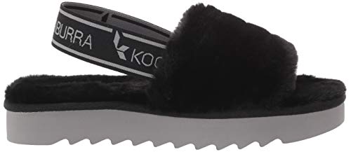 Koolaburra by UGG Women's Fuzz'n Ii Slipper, Black, 9 US