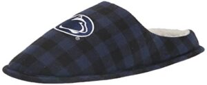 foco south carolina sherpa lined buffalo check memory foam slipper - mens large