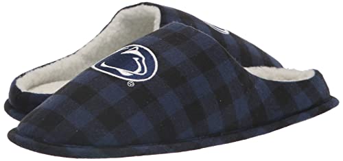 FOCO South Carolina Sherpa Lined Buffalo Check Memory Foam Slipper - Mens Large