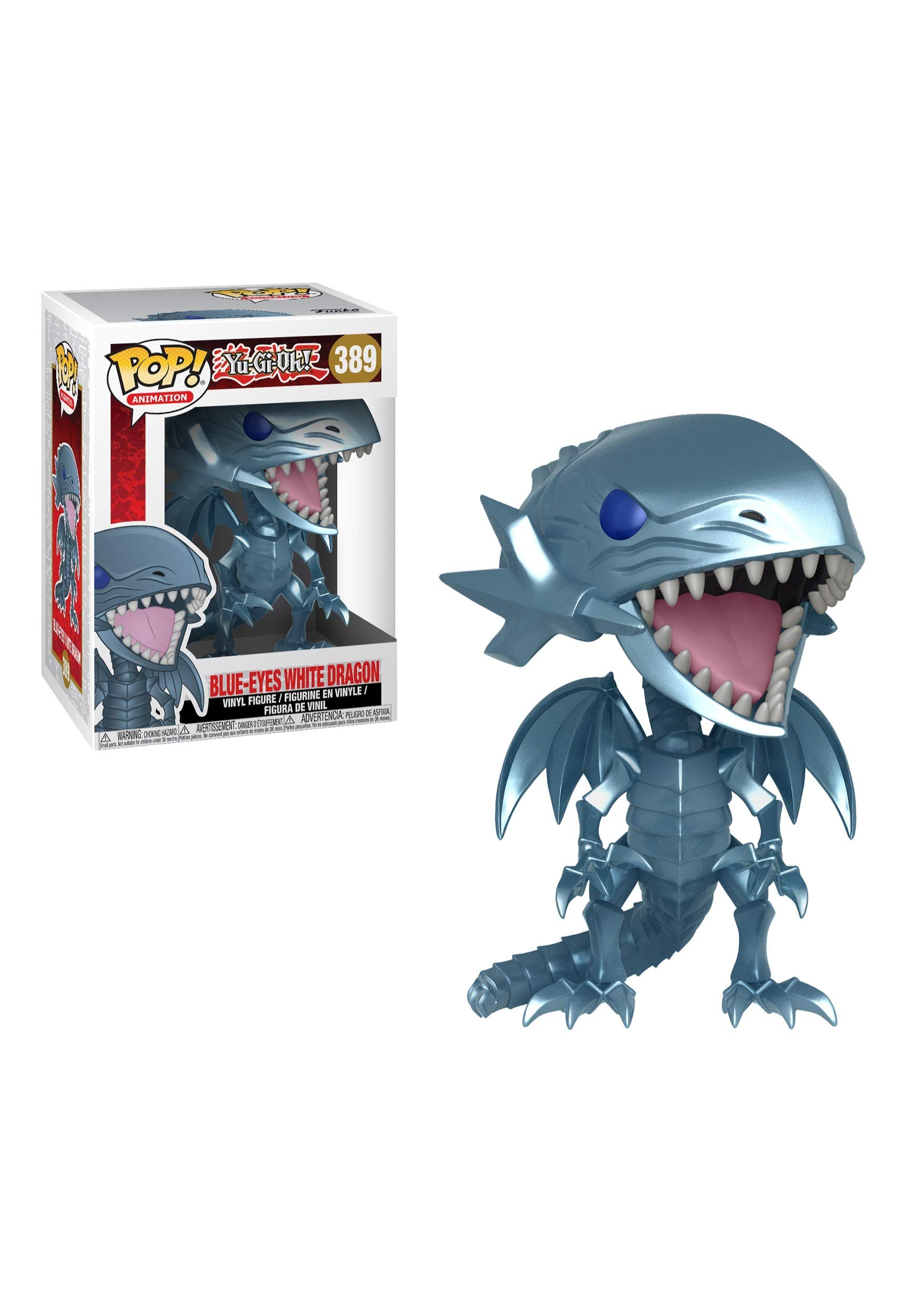 Funko Pop Animation: Yu-Gi-Oh! - Blue Eyes White Dragon Collectible Figure, Multicolor