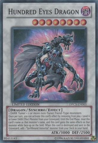 Yu-Gi-Oh! - Hundred Eyes Dragon (DPC5-EN003) - 2011 Duelist Pack Tin - Limited Edition - Super Rare