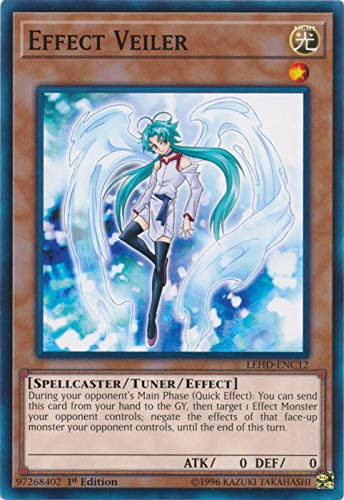 Yu-Gi-Oh! - Effect Veiler - LEHD-ENC12 - Common - 1st Edition - Legendary Hero Decks - Phantom Knights Deck