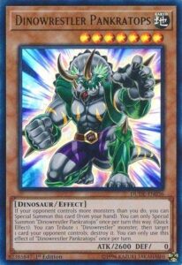 yu-gi-oh! - dinowrestler pankratops - dude-en036 - ultra rare - 1st edition - duel devastator