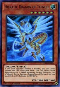 yu-gi-oh! - hieratic dragon of tefnuit - dupo-en080 - ultra rare - 1st edition - duel power