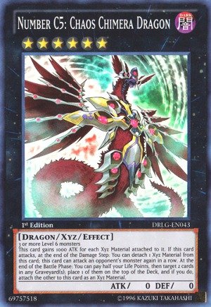 Yu-Gi-Oh! - Number C5: Chaos Chimera Dragon (DRLG-EN043) - Dragons of Legend - Unlimited Edition - Super Rare