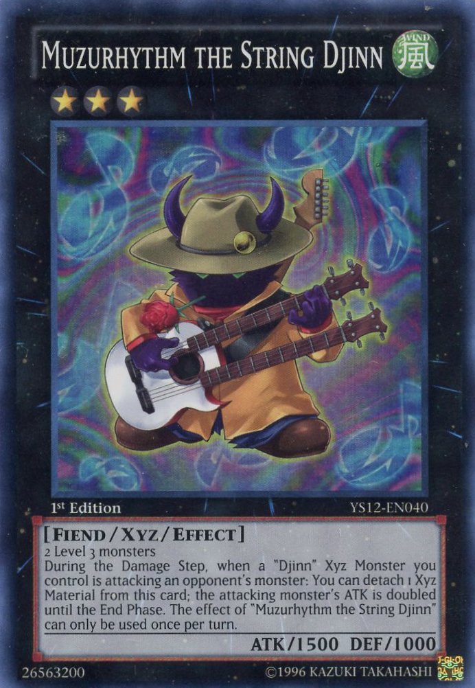 Yu-Gi-Oh! - Muzurhythm The String Djinn (YS12-EN040) - Starter Deck: XYZ Symphony - 1st Edition - Super Rare