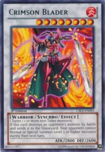 yu-gi-oh! - crimson blader (cblz-en093) - cosmo blazer - 1st edition - rare