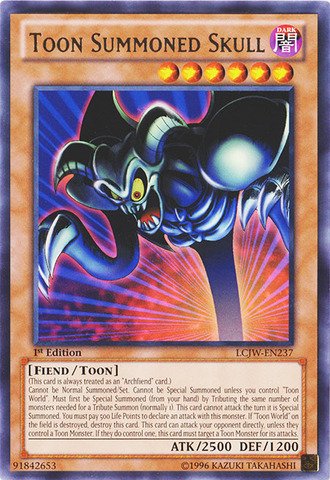 Yu-Gi-Oh! - Toon Summoned Skull (LCJW-EN237) - Legendary Collection 4: Joey's World - 1st Edition - Rare