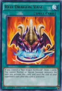 yu-gi-oh! - red dragon vase (lc5d-en077) - legendary collection 5d's mega pack - 1st edition - rare