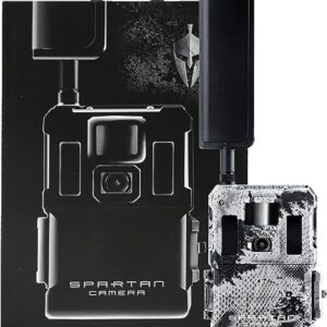 Spartan GoLive2 4G LTE Trail Camera, Live Stream,Anti-Theft GPS,On-Demand Image&Video Capture,Real-time Updates,Built-in Lithium Battery,Blackout,Areus Camo + 32GB SD Cards (2PK) (GoLive 2M 4G/LTE)