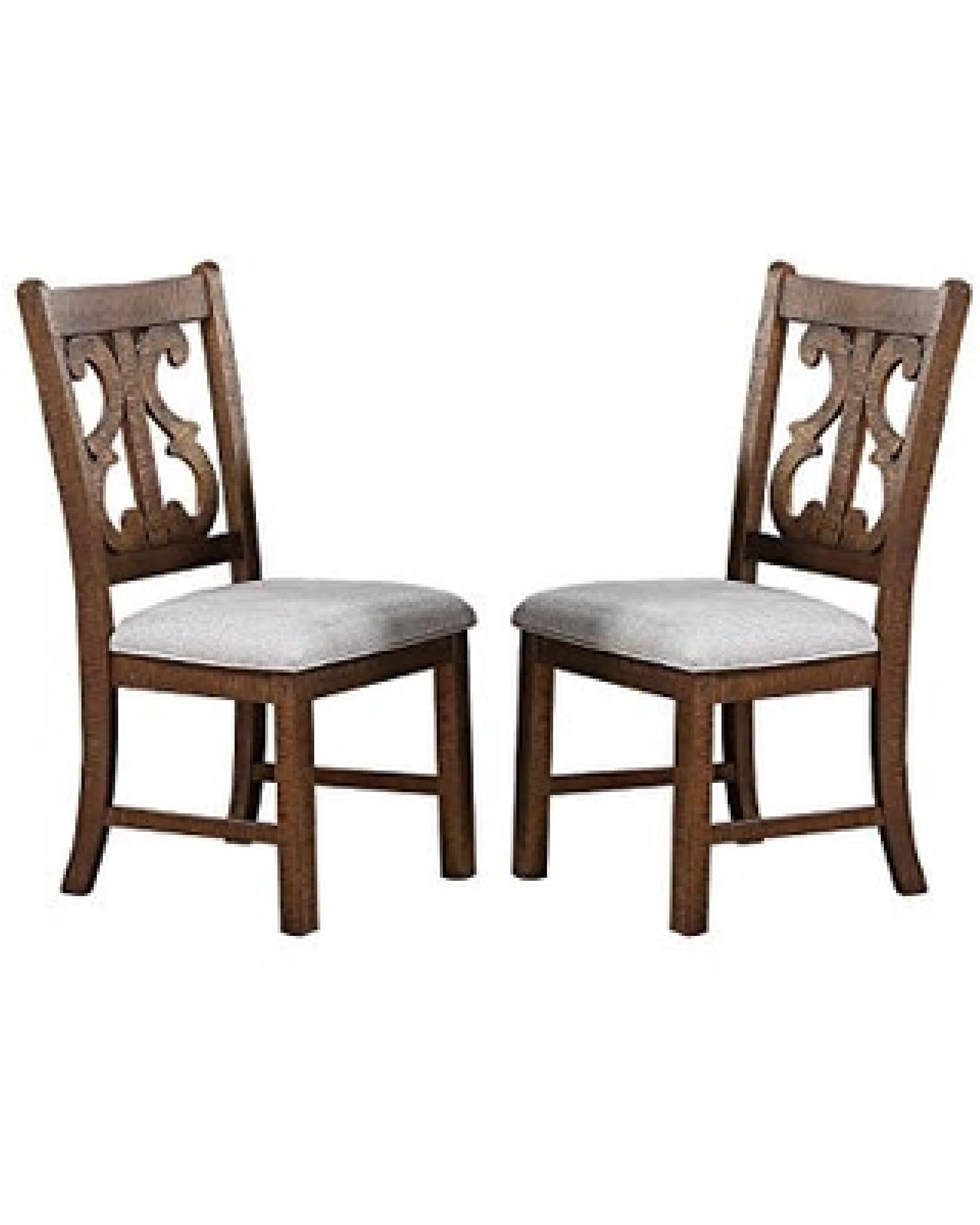 Wycian Boho High Chair, Boho Chair 2PCS Brown Solid Wood 20" L 23" W 39" H Living Room Bedroom Dining Rooms Garden Patio Recliner Chair