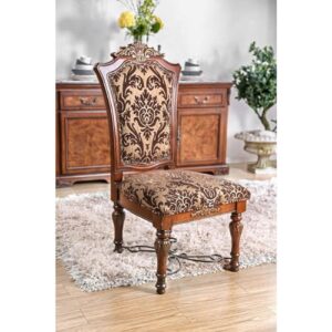 Wycian Chair Base, Boho High Chair 2PCS Brown Solid Wood 23" L 26" W 47" H Living Room Bedroom Dining Rooms Garden Kitchen Counter Chairs