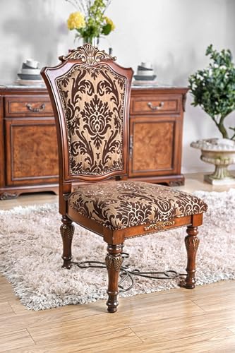 Wycian Chair Base, Boho High Chair 2PCS Brown Solid Wood 23" L 26" W 47" H Living Room Bedroom Dining Rooms Garden Kitchen Counter Chairs