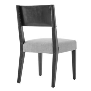 New Pacific Direct Kylo Dining Side Chair, Black/Meridien Gray