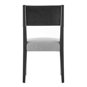 New Pacific Direct Kylo Dining Side Chair, Black/Meridien Gray