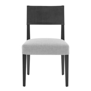 New Pacific Direct Kylo Dining Side Chair, Black/Meridien Gray