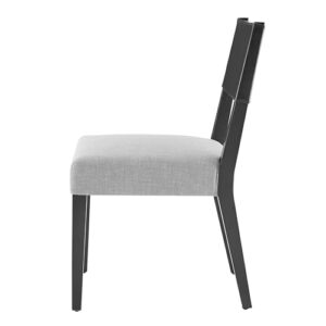 New Pacific Direct Kylo Dining Side Chair, Black/Meridien Gray