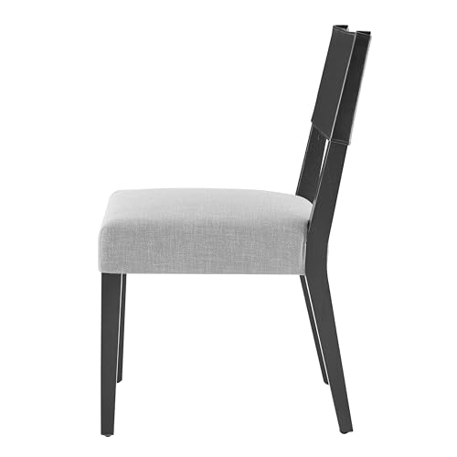 New Pacific Direct Kylo Dining Side Chair, Black/Meridien Gray