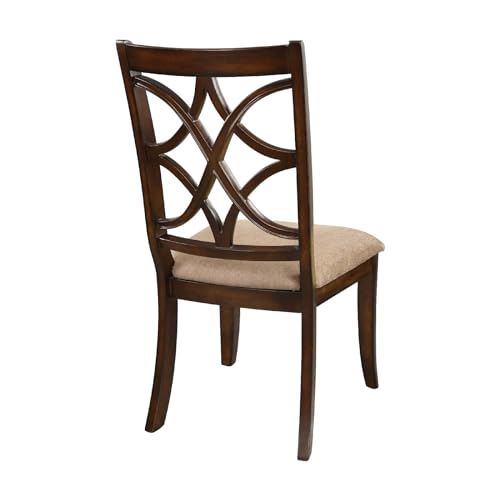 Patio Chairs for Adults, Dining Chair 20 Inch Seat Height 2PCS Cherry Seat Height 20" Wood Capacity 250LB 25.75" L 21" W 40.5" H Living Room Bedroom