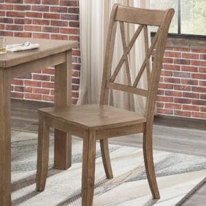 Wycian Boho High Chair, Wood Chair Seat Replacement 2PCS Brown Living Room Bedroom Dining Rooms Garden