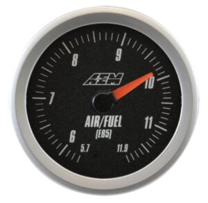 aem 30-5143b black face analog e85 wideband gauge