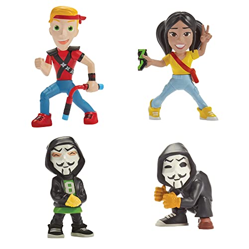 Spy Ninjas Collectible Figure 4-Pack with Chad, Multicolor, (41130)