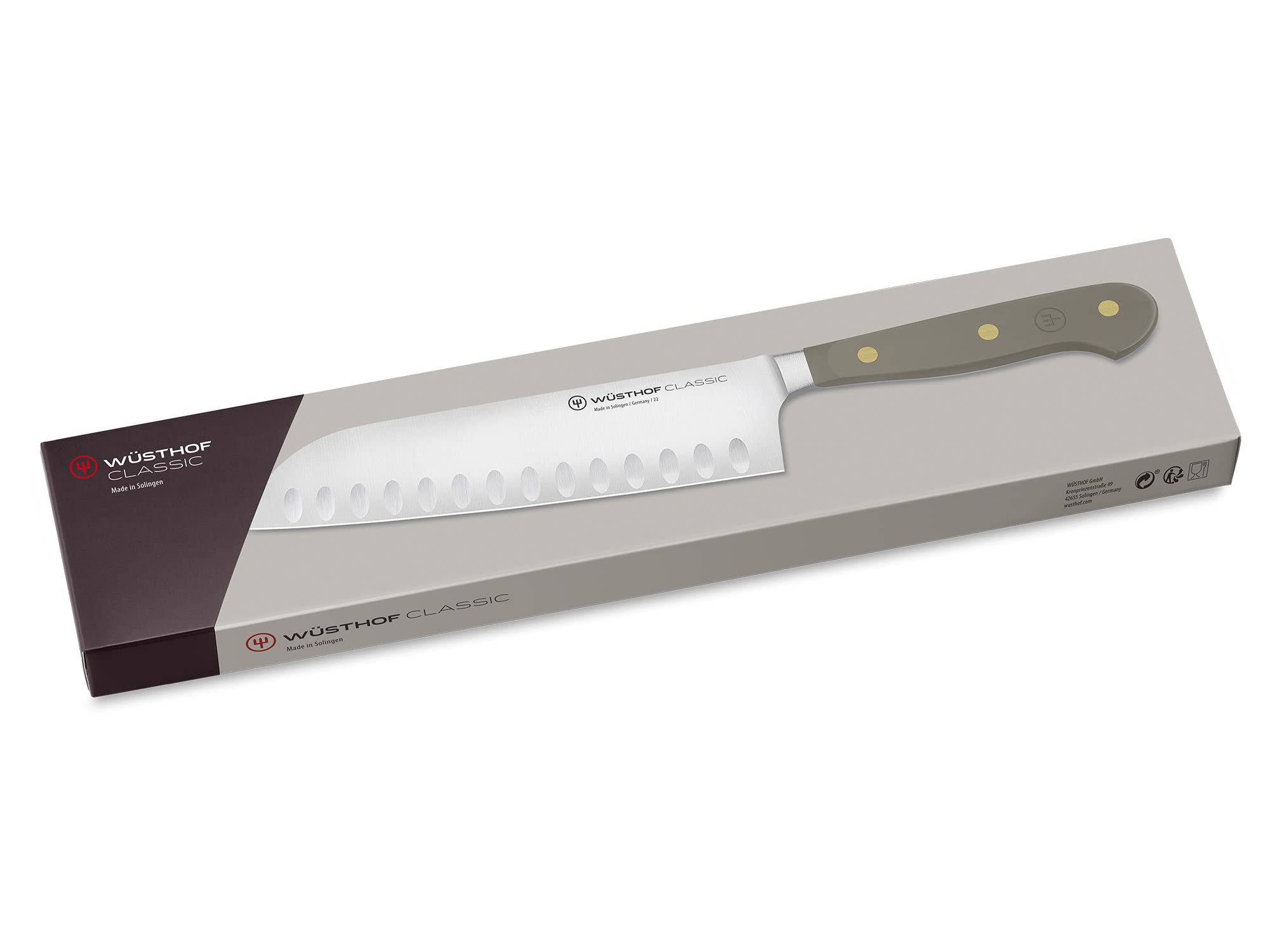 WÜSTHOF Classic Velvet Oyster 7" Santoku Knife