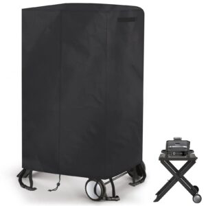 grill cover for ninja og701 woodfire grills with stand - heavy duty 420d oxford fabric, waterproof and fade resistant bbq cover, 33.1" x 24" x 43.3", black - cover only