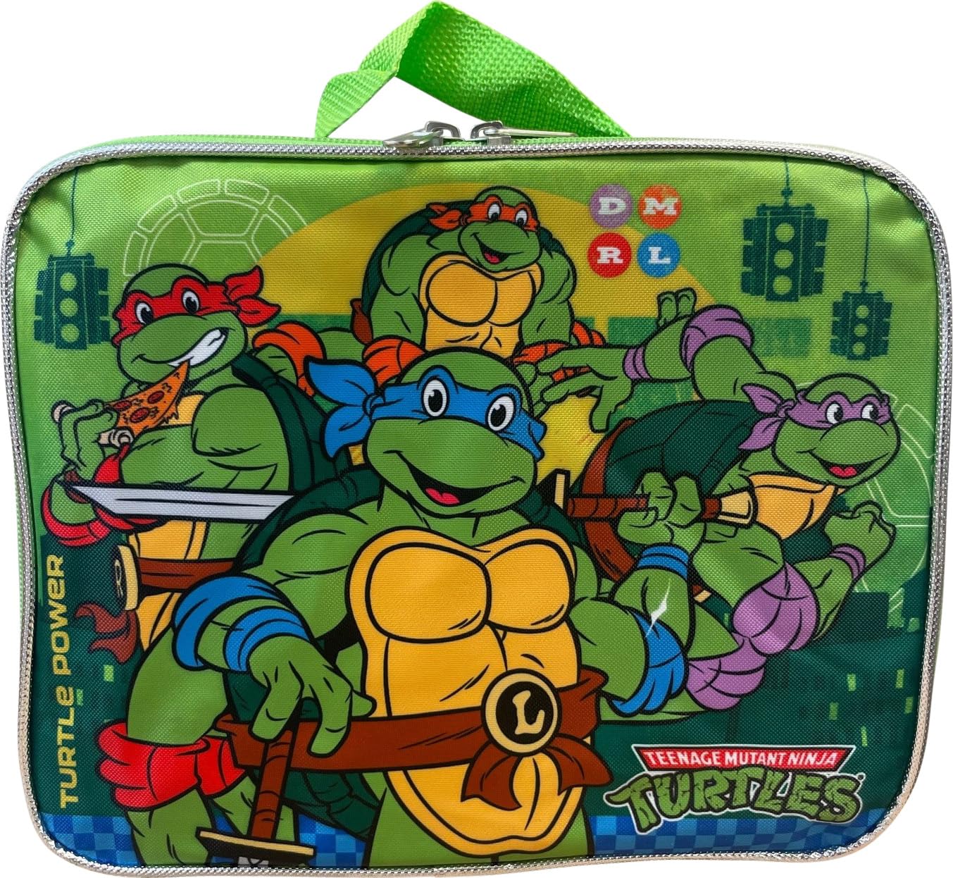 Ruz Group Kid's Licensed 16 Inch Backpack With Removable Lunch Box Set (Ninja Turtles)