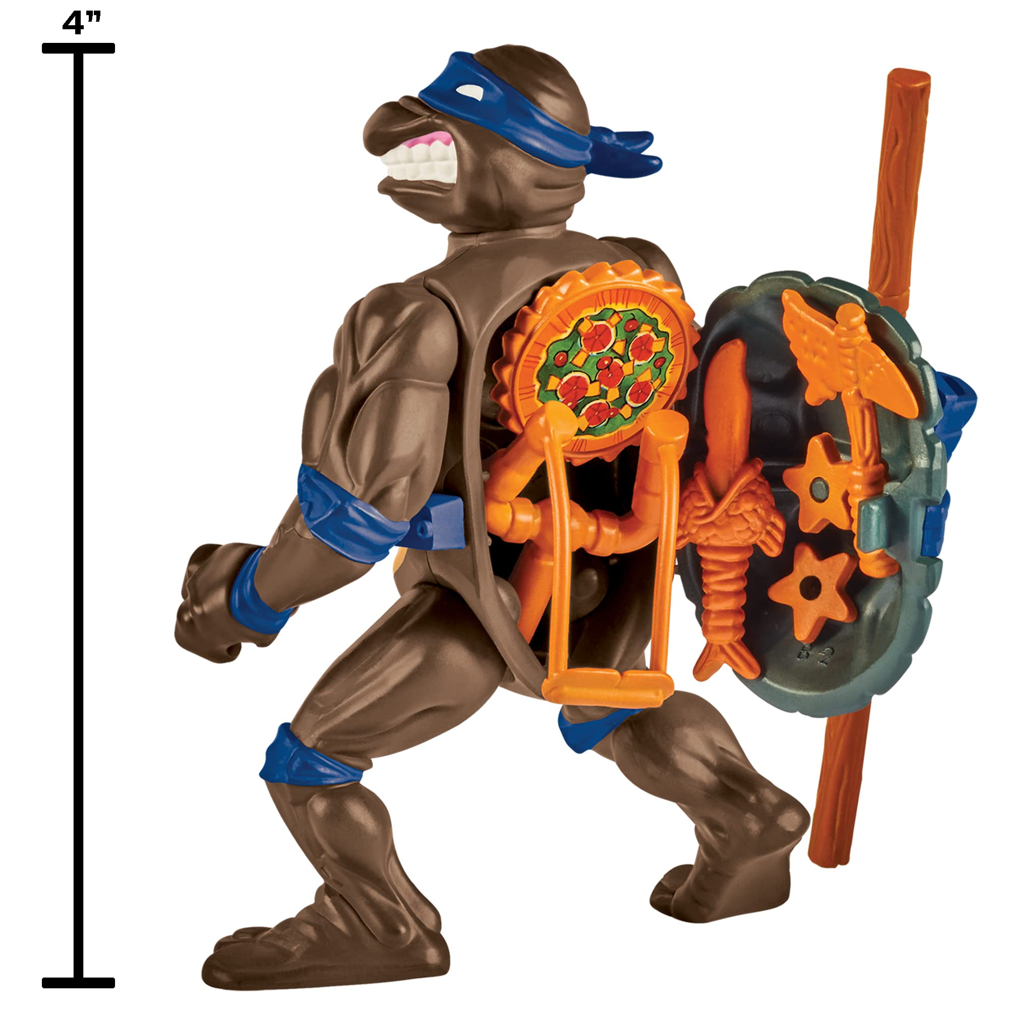 Teenage Mutant Ninja Turtles: 4” Original Classic Storage Shell Donatello Basic Figure by Playmates Toys