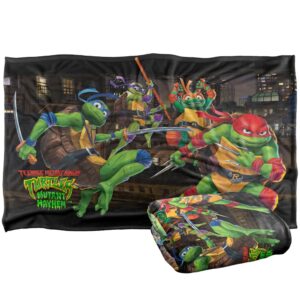 teenage mutant ninja turtles: mutant mayhem blanket, 36"x58" nightly rooftop escapade silky touch super soft throw blanket