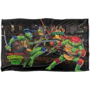 Teenage Mutant Ninja Turtles: Mutant Mayhem Blanket, 36"x58" Nightly Rooftop Escapade Silky Touch Super Soft Throw Blanket