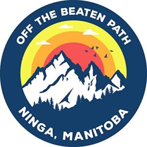 ninga manitoba vinyl decal sticker path design 2 inch