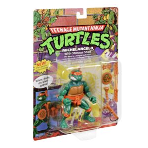 Teenage Mutant Ninja Turtles: 4” Original Classic Storage Shell Michelangelo Basic Figure by Playmates Toys