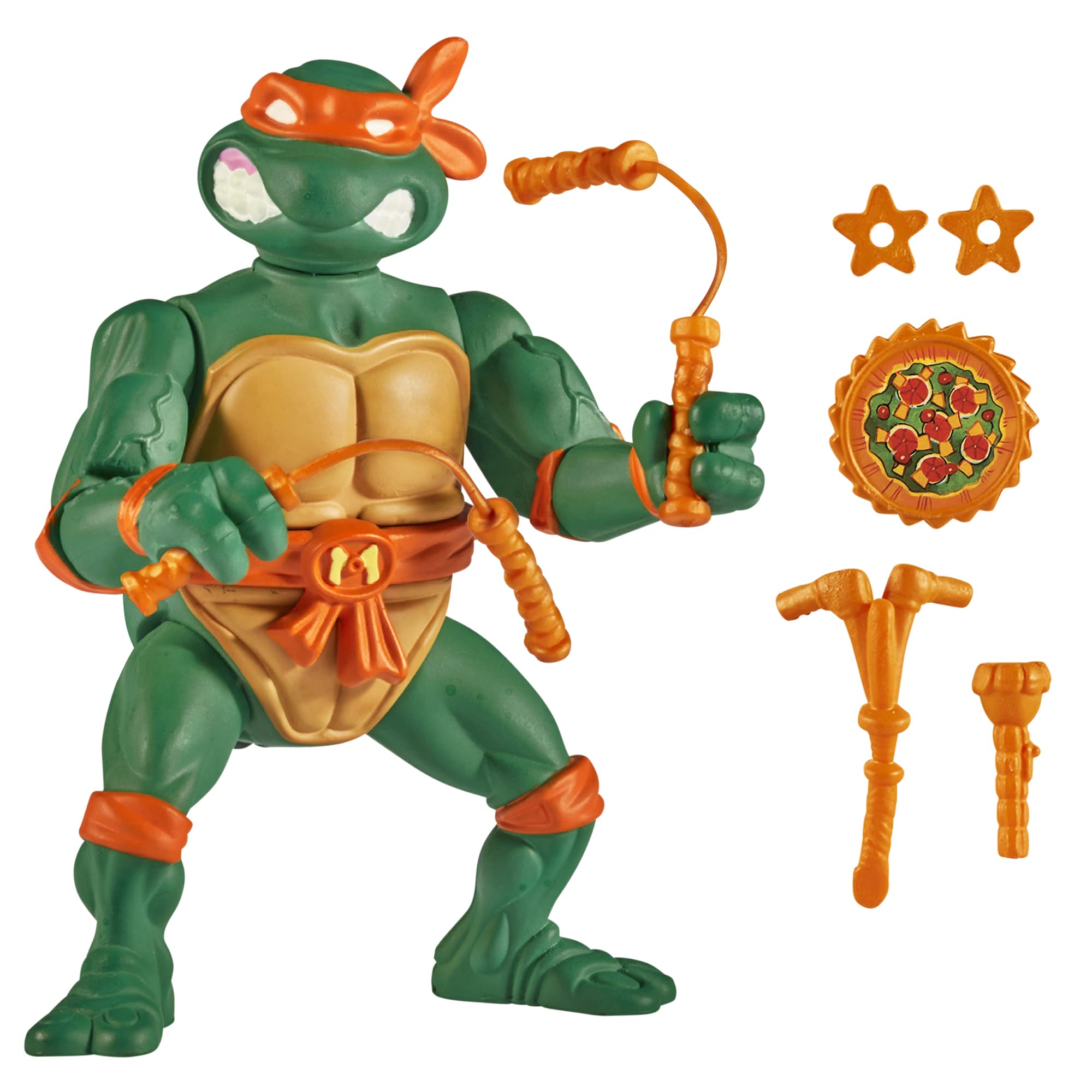 Teenage Mutant Ninja Turtles: 4” Original Classic Storage Shell Michelangelo Basic Figure by Playmates Toys