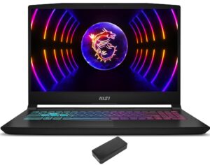 msi katana 15 b12vgk-082us gaming & entertainment laptop (intel i7-12650h 10-core, 32gb ddr5 4800mhz ram, 1tb pcie ssd, geforce rtx 4070, 15.6" 144hz win 11 pro) with usb-c dock