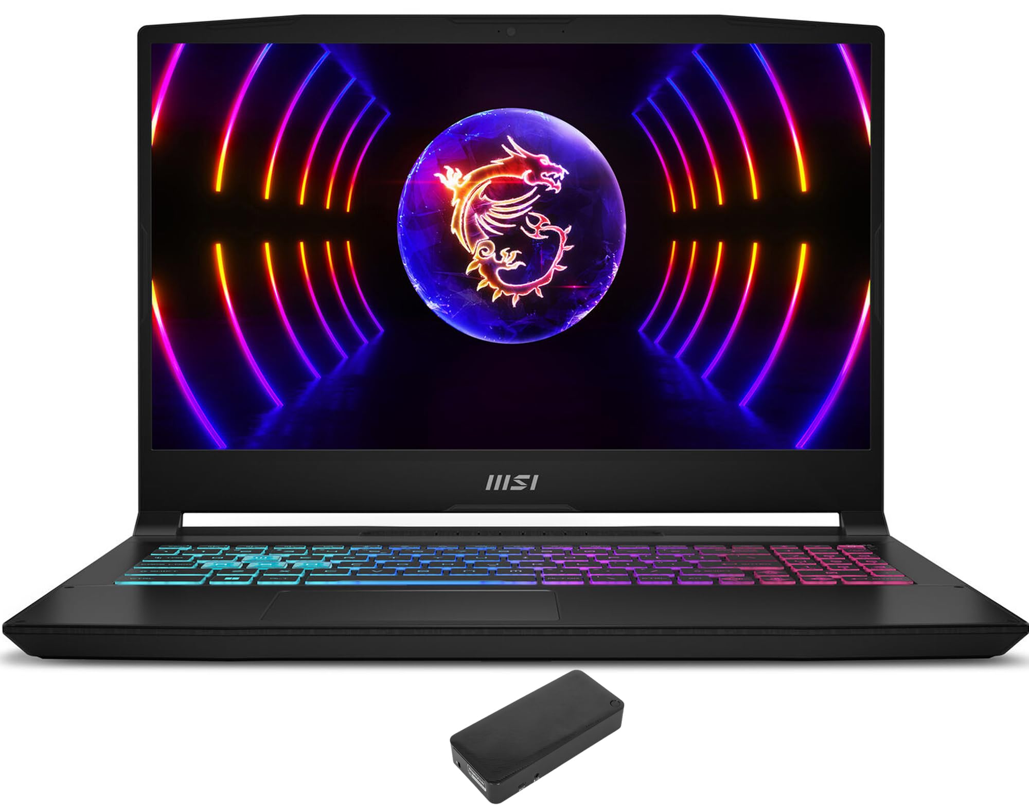 MSI Katana 15 B12VGK-082US Gaming & Entertainment Laptop (Intel i7-12650H 10-Core, 32GB DDR5 4800MHz RAM, 1TB PCIe SSD, GeForce RTX 4070, 15.6" 144Hz Win 11 Pro) with USB-C Dock