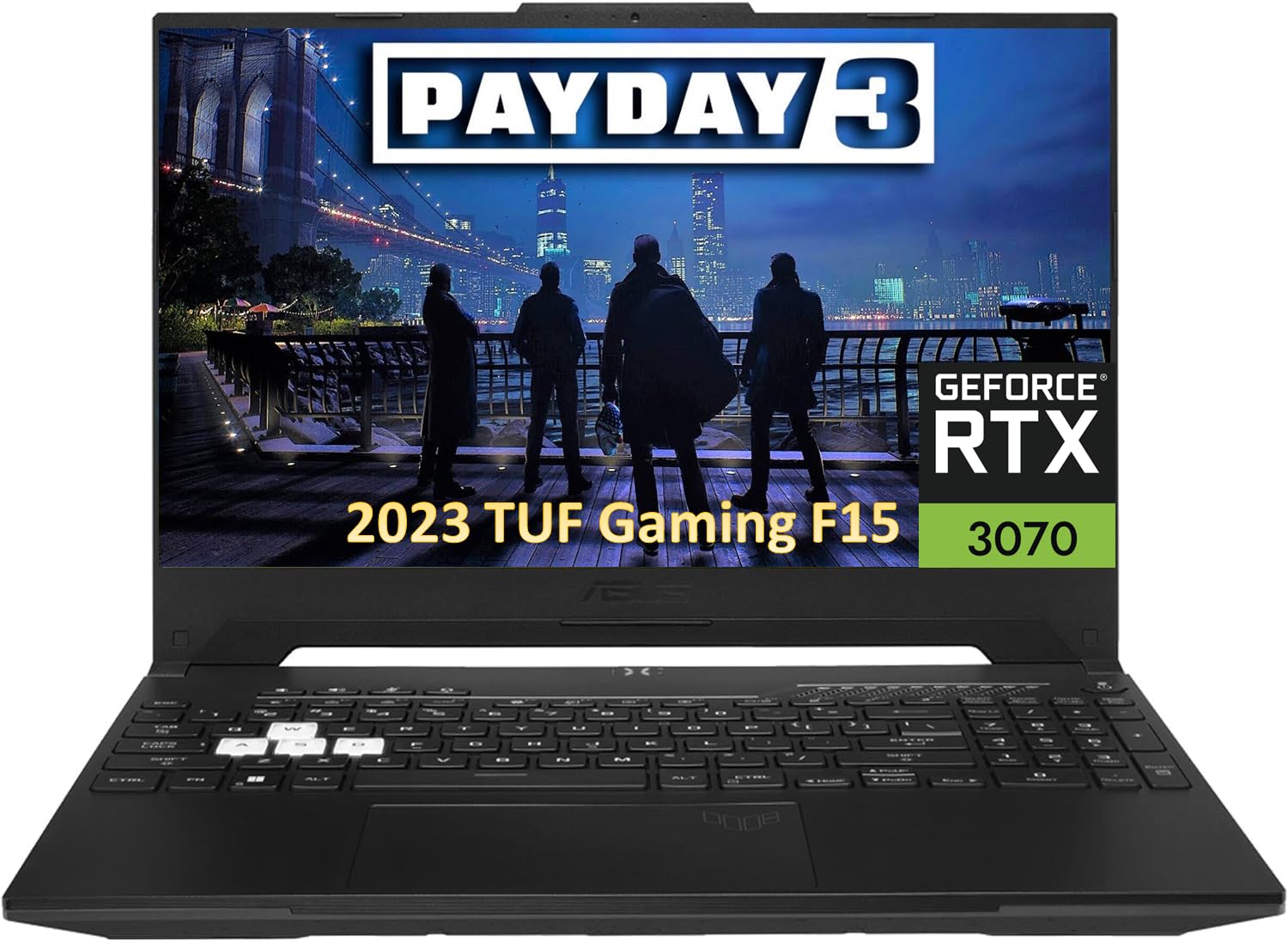 ASUS TUF F15 Gaming Laptop Dash 15.6" FHD 144Hz (Intel 12th Gen i7-12650H, 32GB DDR5 RAM, 1TB PCle SSD, Geforce RTX 3070 8GB) Thin Bezel, Thunderbolt 4, Backlit Keyboard, Win 11 Home, Off-Black