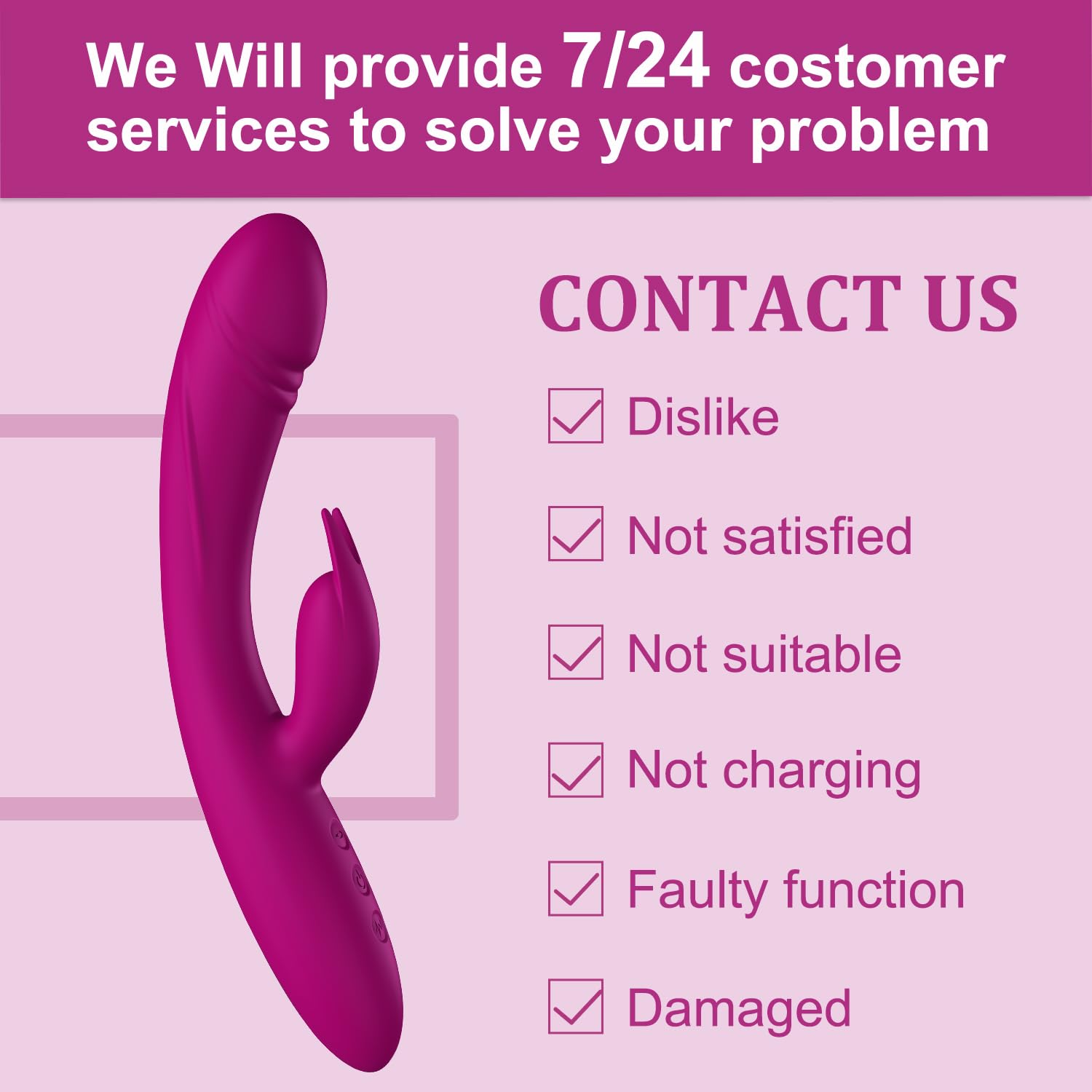 Adult Sex Toys Vibrator Silicone Dildo - C & G Spot Vibrator with 10 Vibrations and One-Click Enhanced Mode, SeYouYou Female Sex Toy with Powerful Dual Motors, Rabbit Vibrators Adult Toys for Woman