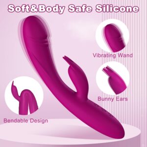 Adult Sex Toys Vibrator Silicone Dildo - C & G Spot Vibrator with 10 Vibrations and One-Click Enhanced Mode, SeYouYou Female Sex Toy with Powerful Dual Motors, Rabbit Vibrators Adult Toys for Woman