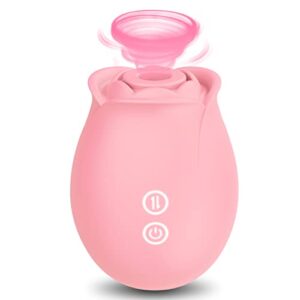 rose sex toy vibrator for women-rose sucking sex toys for women with 9 suction, g spot dildo vibrator for clitoral nipple stimulation, rose suction vibrator for adult sex toys for woman female couple