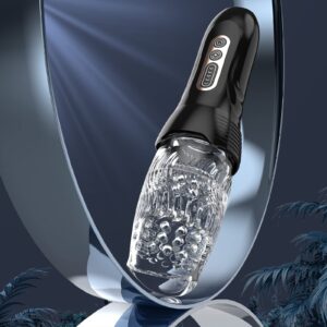 Automatic Male Masturbator Sex Toys, Uoffile Male Sex Toy with 5 Thrusting & Rotating & 10 Vibrating Modes, Adult Toys Men Masturbation Machine Electric Pocket Pussy Male Stroker Sex Toys for Men