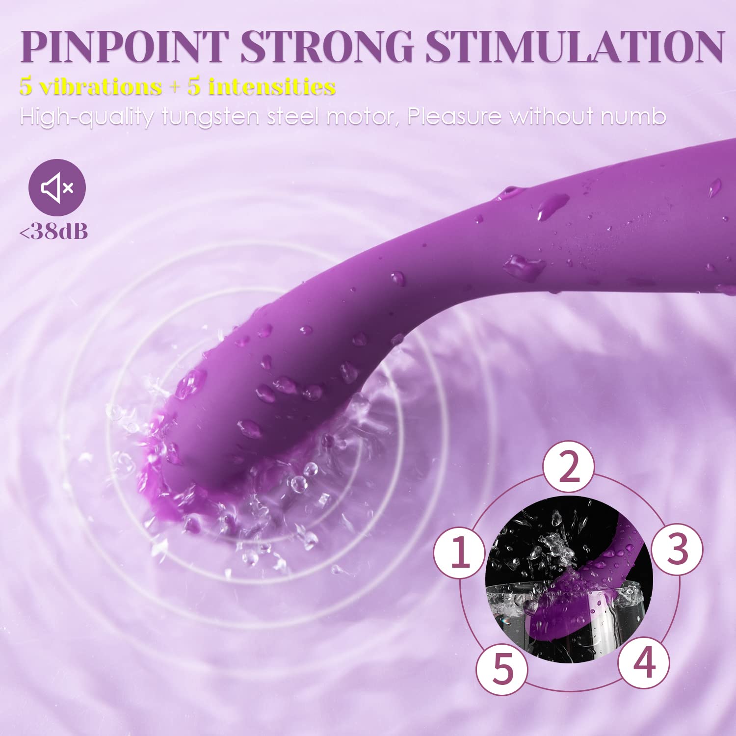 SVAKOM Coco G Spot Vibrator - 8 Seconds to Climax Finger Shaped Waterproof Vibes for Women - 5 * 5 Vibrations Clit Nipple Personal Massagers - Adult Female Sex Toys