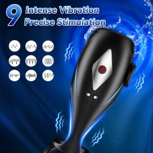 Male Sex Toys for Mens Vibrators - Penis Vibrators Male Masturbators Stroker Toys with Penis Rings for Men Erection, APP Remote Control Couples Vibrator Adult Sex Toys & Games for Men Masturbation